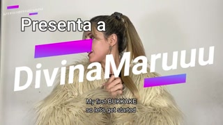 Argentinian Bukkake - Divinamaruuu Swallows 10 Cumshots From Her Fans